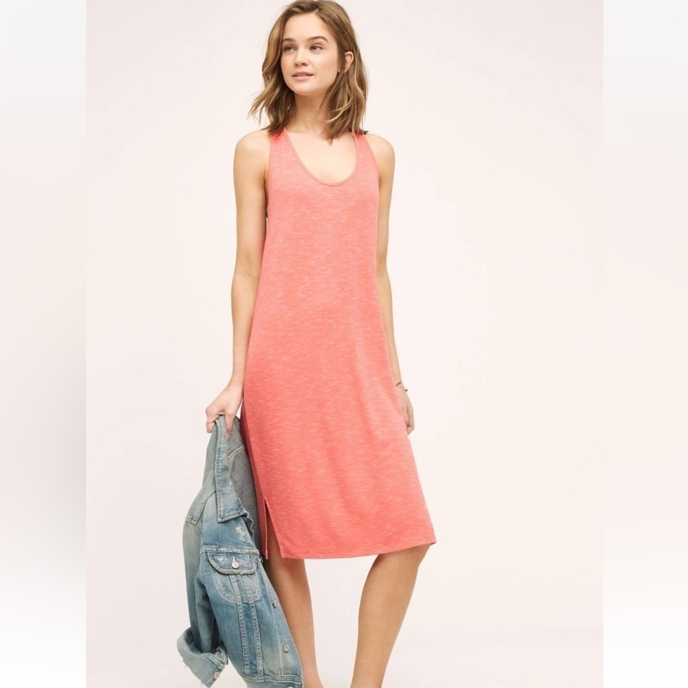 NWT Anthropologie Coral Sleeveless Dress Size Small
